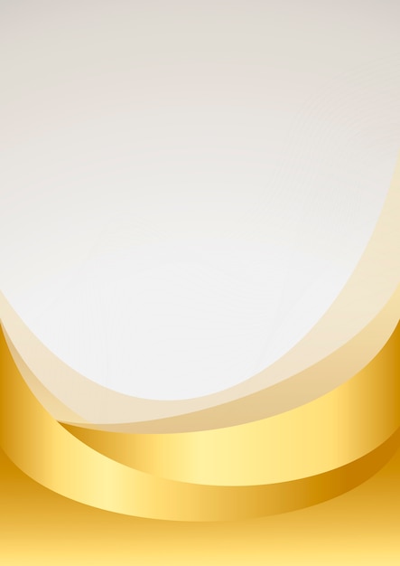 Gouden golf abstracte vector als achtergrond Gratis Vector