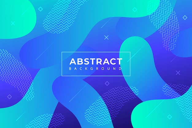 Gradiënt abstracte achtergrond met moderne vormen Gratis Vector