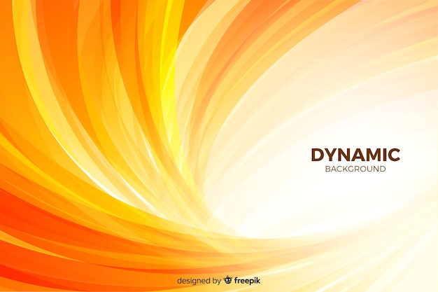Gradiëntachtergrond met dynamische vormen Gratis Vector