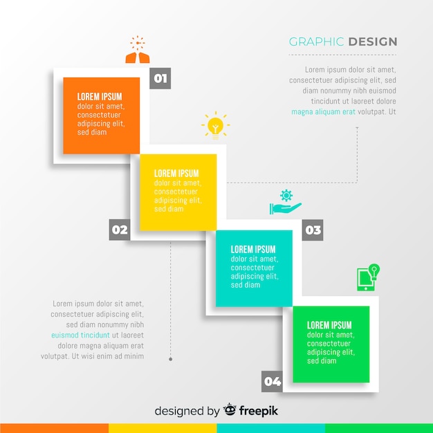 Grafisch ontwerp creatief proces Gratis Vector