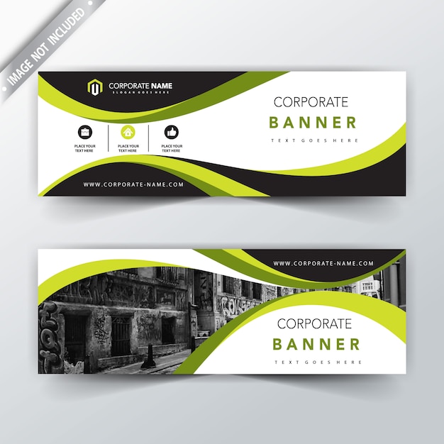 groen collectief horizontaal bannerontwerp Gratis Vector groen collectief horizontaal bannerontwerp Gratis Vector