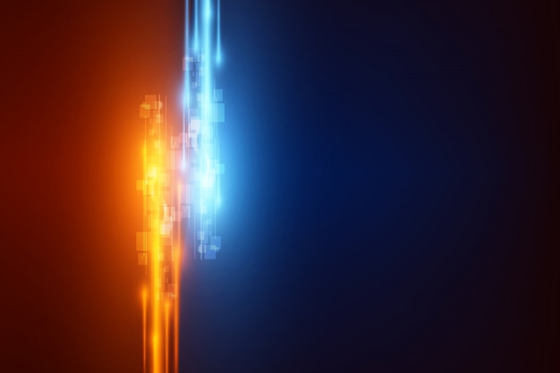 Het ontwerpachtergrond eps 10 van de snelheidstechnologie digitale voorzien van een netwerk Premium Vector