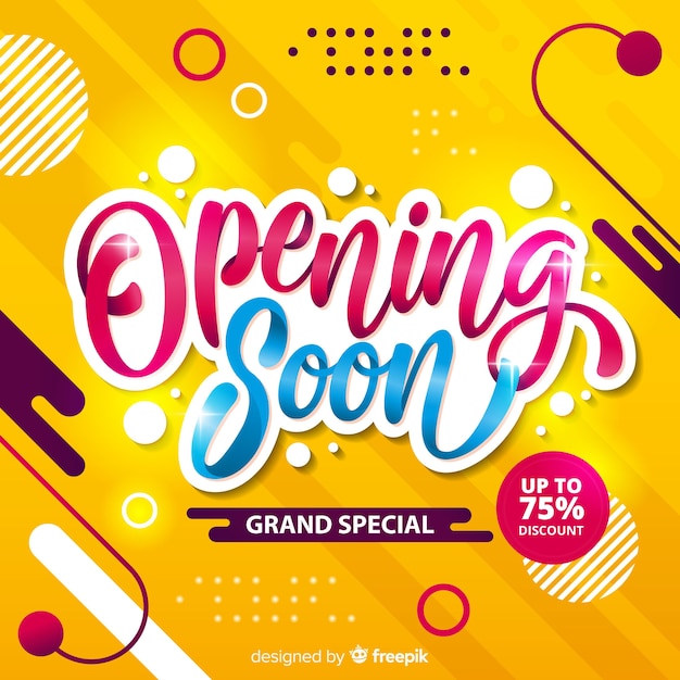 Het openen van snel abstracte gele achtergrond Gratis Vector