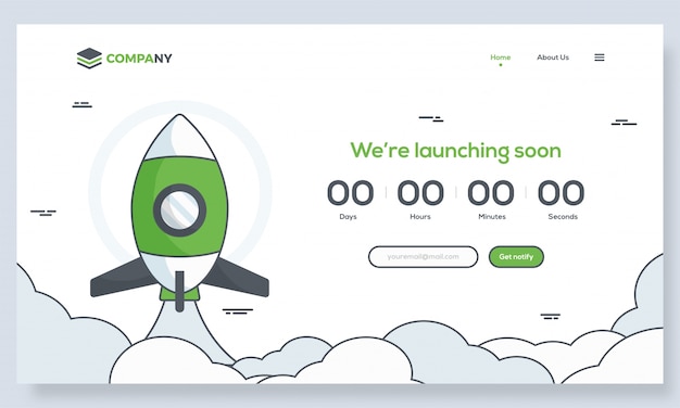 Het opstarten van hero banner afbeelding voor websites of apps. Premium Vector