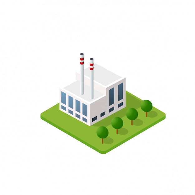 Het slimme gebouw naar huis Premium Vector