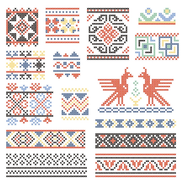 Illustraties van de traditionele russische cultuur Premium Vector