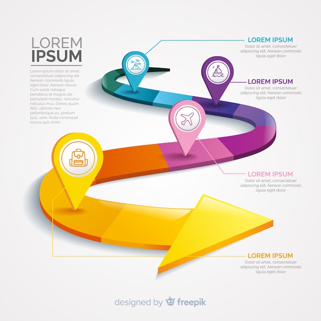 Infographic met stap en opties Gratis Vector Infographic met stap en opties Gratis Vector