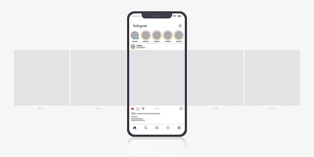 Download Instagram carrousel-interface | Gratis Vector