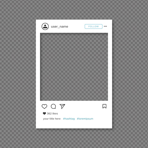 Instagram framesjabloon Vector | Gratis Download