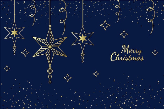 Kerst achtergrond concept in kaderstijl Gratis Vector