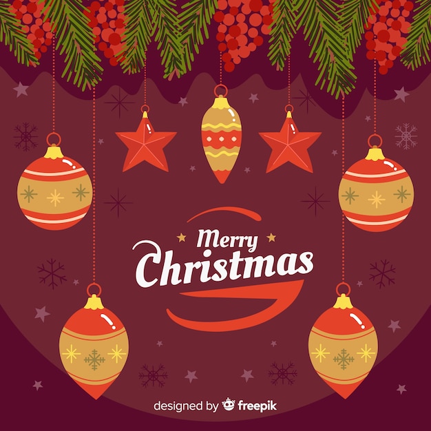 Kerst achtergrond | Gratis Vector