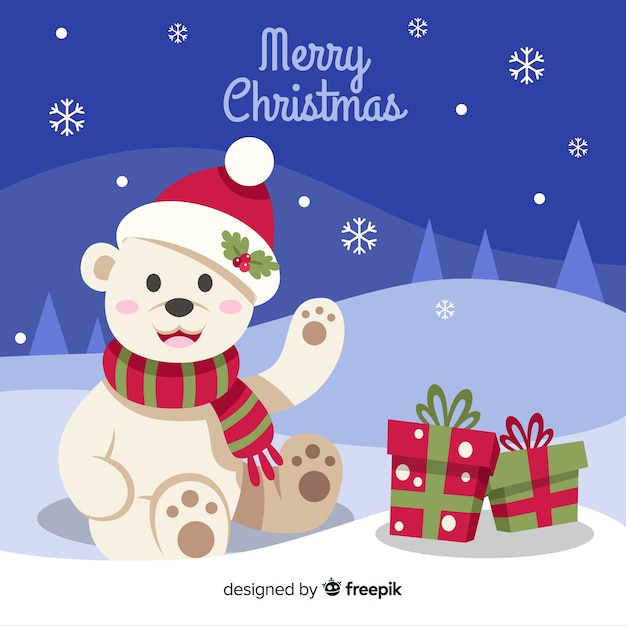 Kerst achtergrond | Gratis Vector