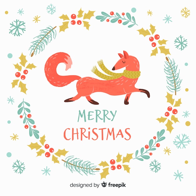 Kerst achtergrond | Premium Vector