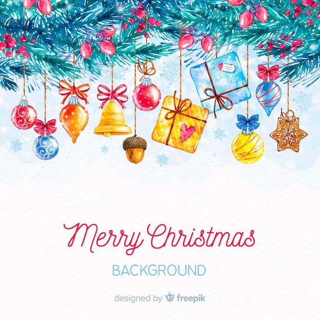 Kerst achtergrond | Gratis Vector