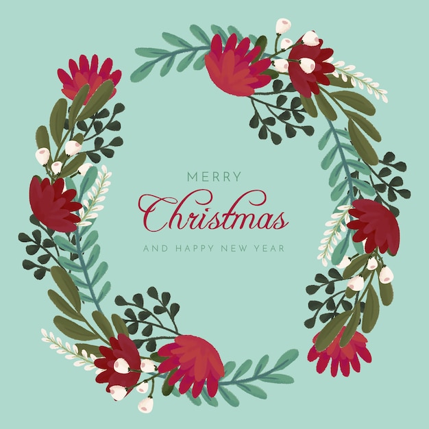 Kerst Krans Gratis Vector