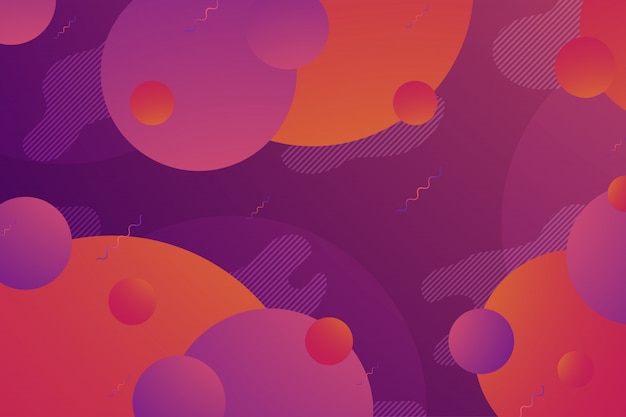 Kleurrijke abstracte achtergrond met minimale geometrie als element. Premium Vector