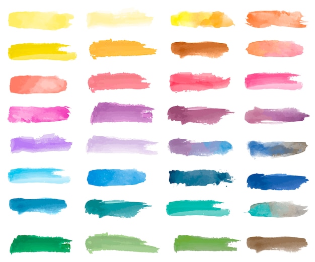 Kleurrijke aquarel patch achtergrond vector Gratis Vector