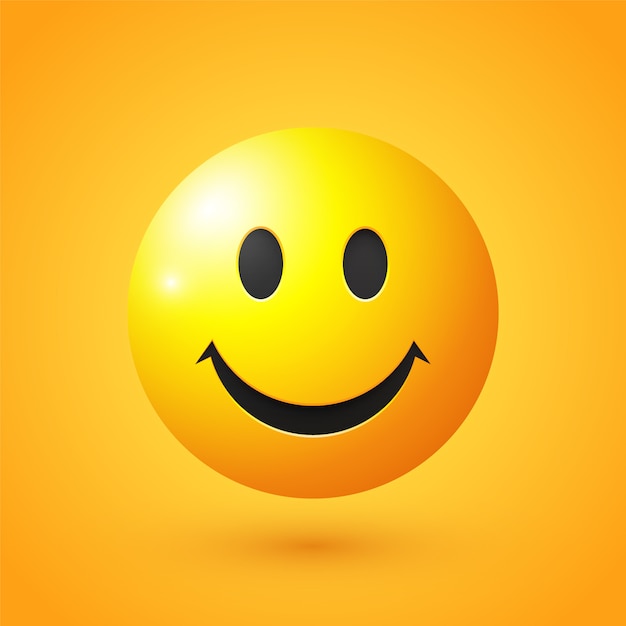Lachend gezicht emoji Premium Vector