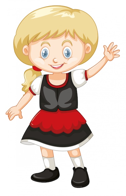 Leuk gelukkig glimlachend kind dat op wit wordt geïsoleerd Gratis Vector