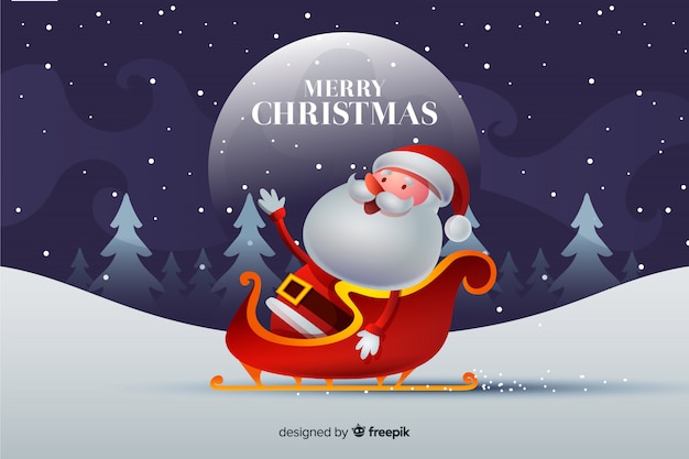 Leuke kerst achtergrond | Gratis Vector