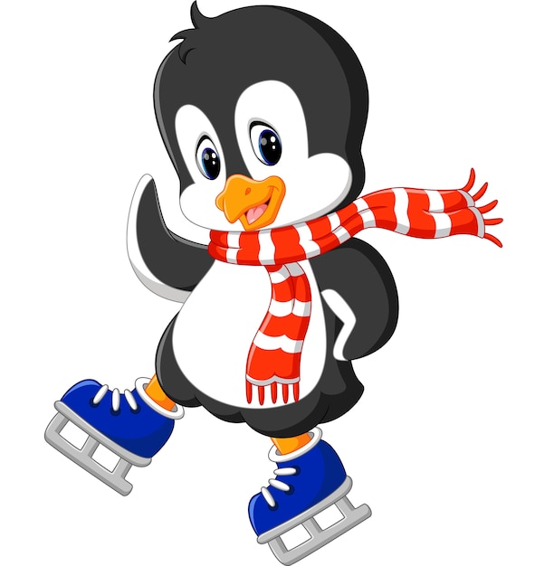 Afbeeldingsresultaat voor pinguin schaatsen