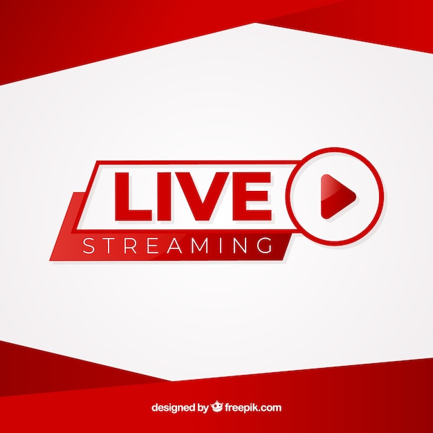 Live streaming achtergrond Gratis Vector