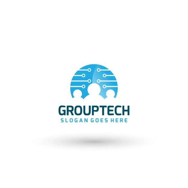 Logo template technical group | Gratis Vector