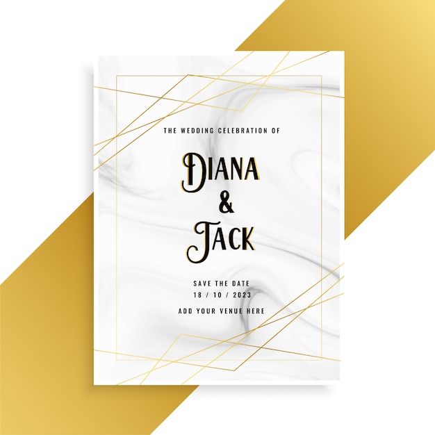 Luxe bruiloft uitnodiging kaart ontwerp met marmeren textuur Gratis Vector Luxe bruiloft uitnodiging kaart ontwerp met marmeren textuur Gratis Vector