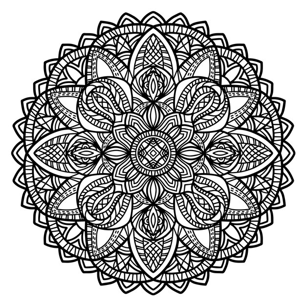 Mandala vectorontwerp voor afdrukken. Premium Vector