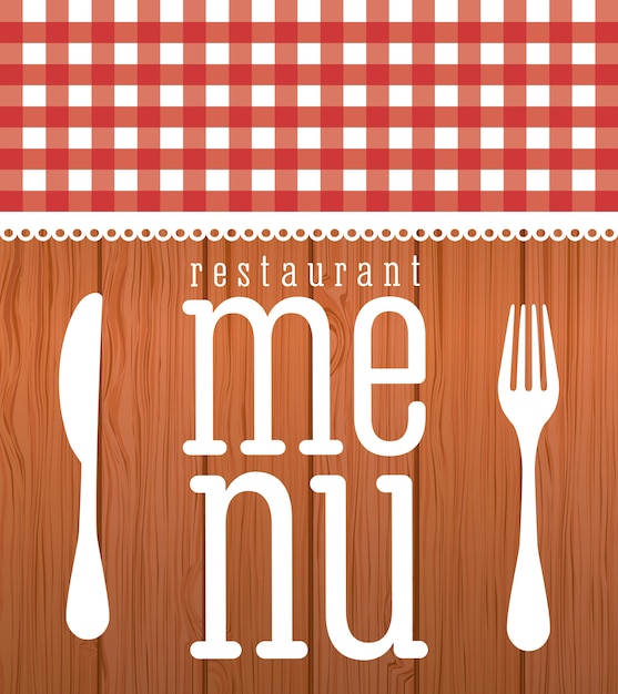 Menu grafisch ontwerp Gratis Vector