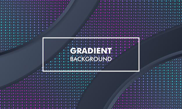 Modern landschapsverloop achtergrond neonlicht Premium Vector