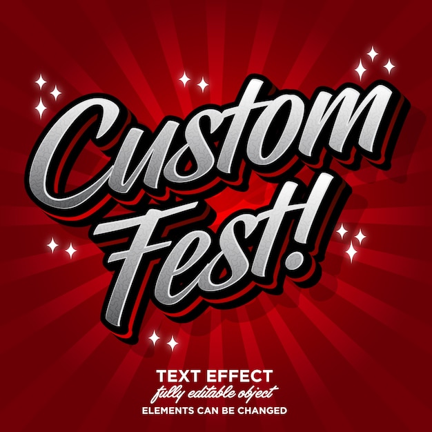 Modern script lettertype-effect Premium Vector