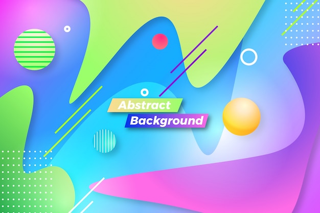 Moderne abstracte achtergrond met verschillende creatieve vormen en lijnen sjabloon Premium Vector