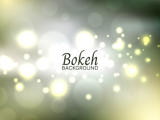 Moderne groene heldere bokehachtergrond Gratis Vector