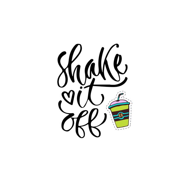Moderne vector belettering. inspirerende hand van letters