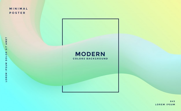 Moderne zachte kleuren 3d abstracte achtergrond Gratis Vector