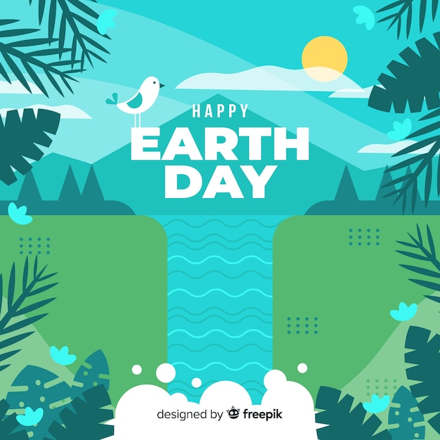 Moeder aarde dag Gratis Vector