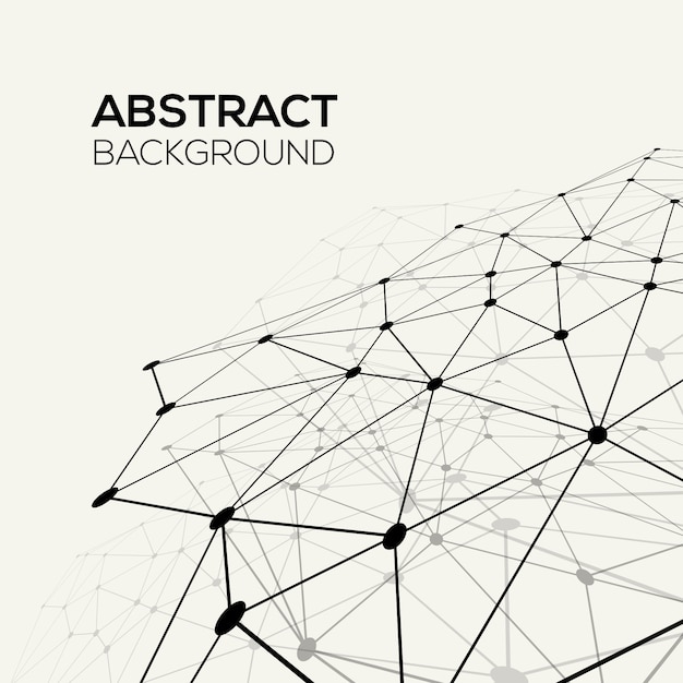 Molecuul en communicatie achtergrond Premium Vector
