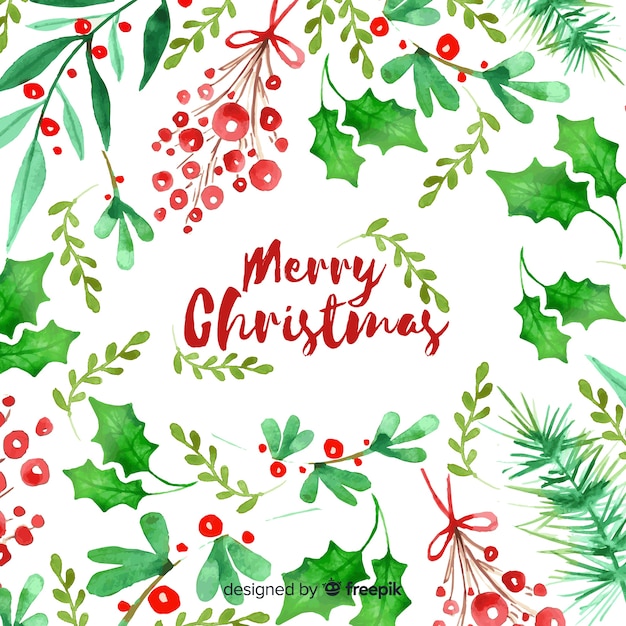 Mooie kerst achtergrond | Gratis Vector