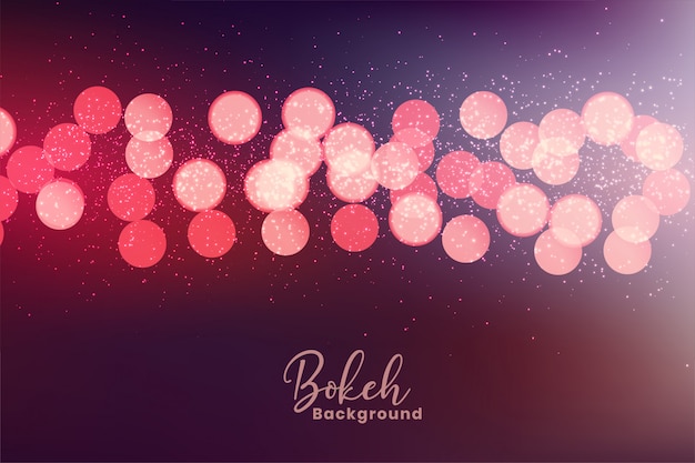 Mooie kleuren bokeh lichteffectachtergrond Gratis Vector