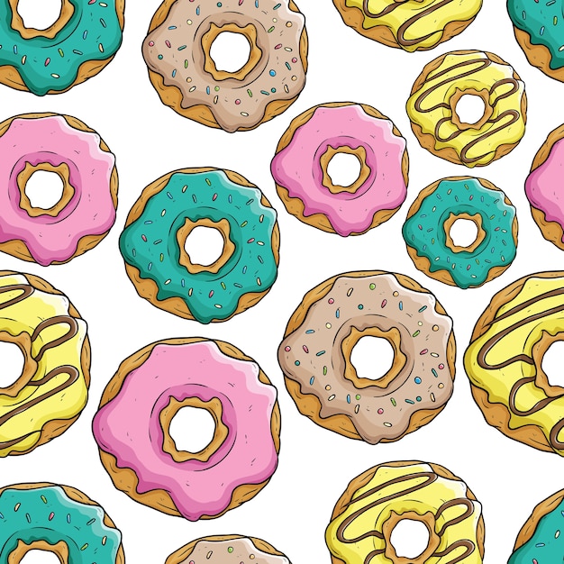 Schattige Tekeningen Van Donuts - Coloring and Drawing