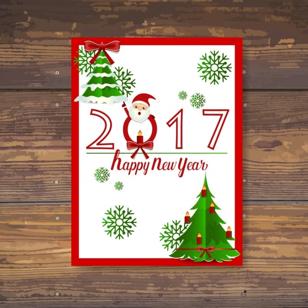 Ontwerp Van De Kerstkaart Gratis Vector