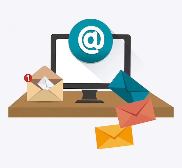 Ontwerp voor e-mailmarketing. Premium Vector
