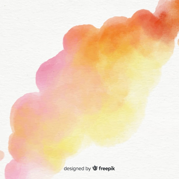 Pastel Kleur Aquarel Vlek Achtergrond Gratis Vector