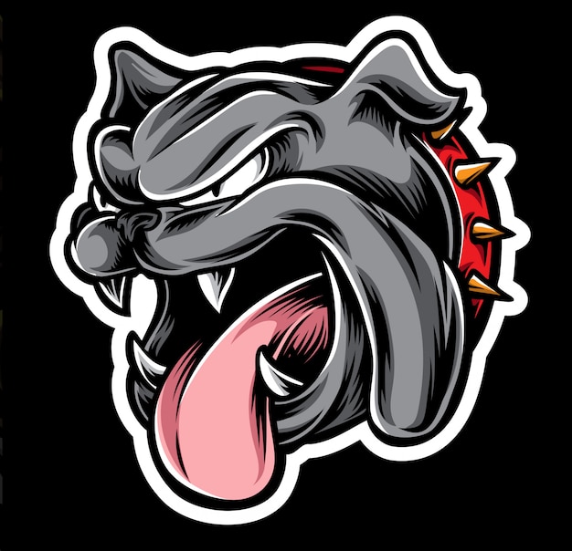 Pitbull Logo Vector Premium Vector