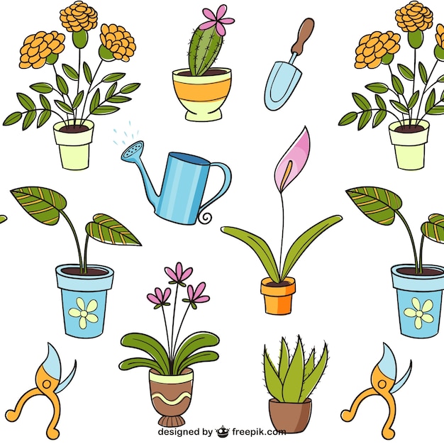 Planten Tekeningen Vector Gratis Download