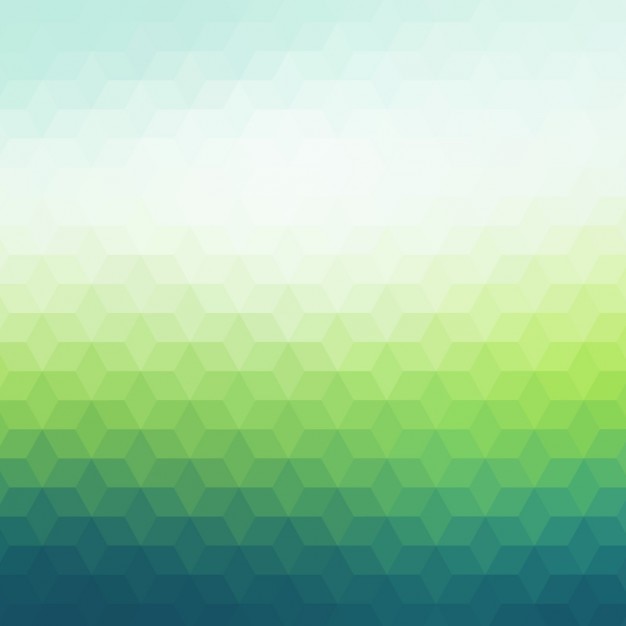 Polygonal achtergrond in donker en licht groene tinten Gratis Vector