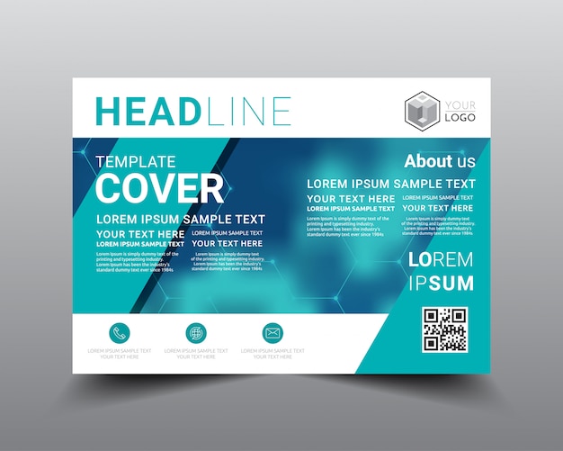Presentatie lay-out sjabloon. Premium Vector
