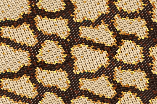 Python huid naadloze achtergrond op vector grafische kunst. Premium Vector