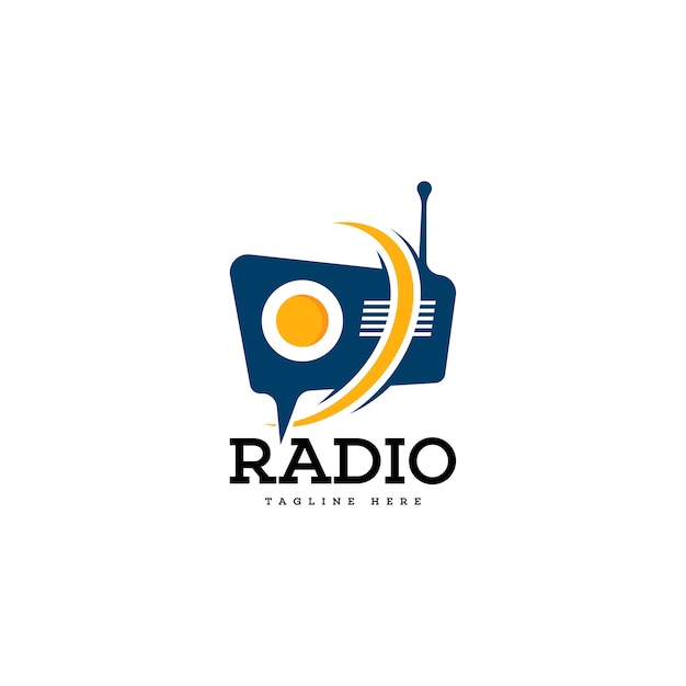 Radio logo | Premium Vector